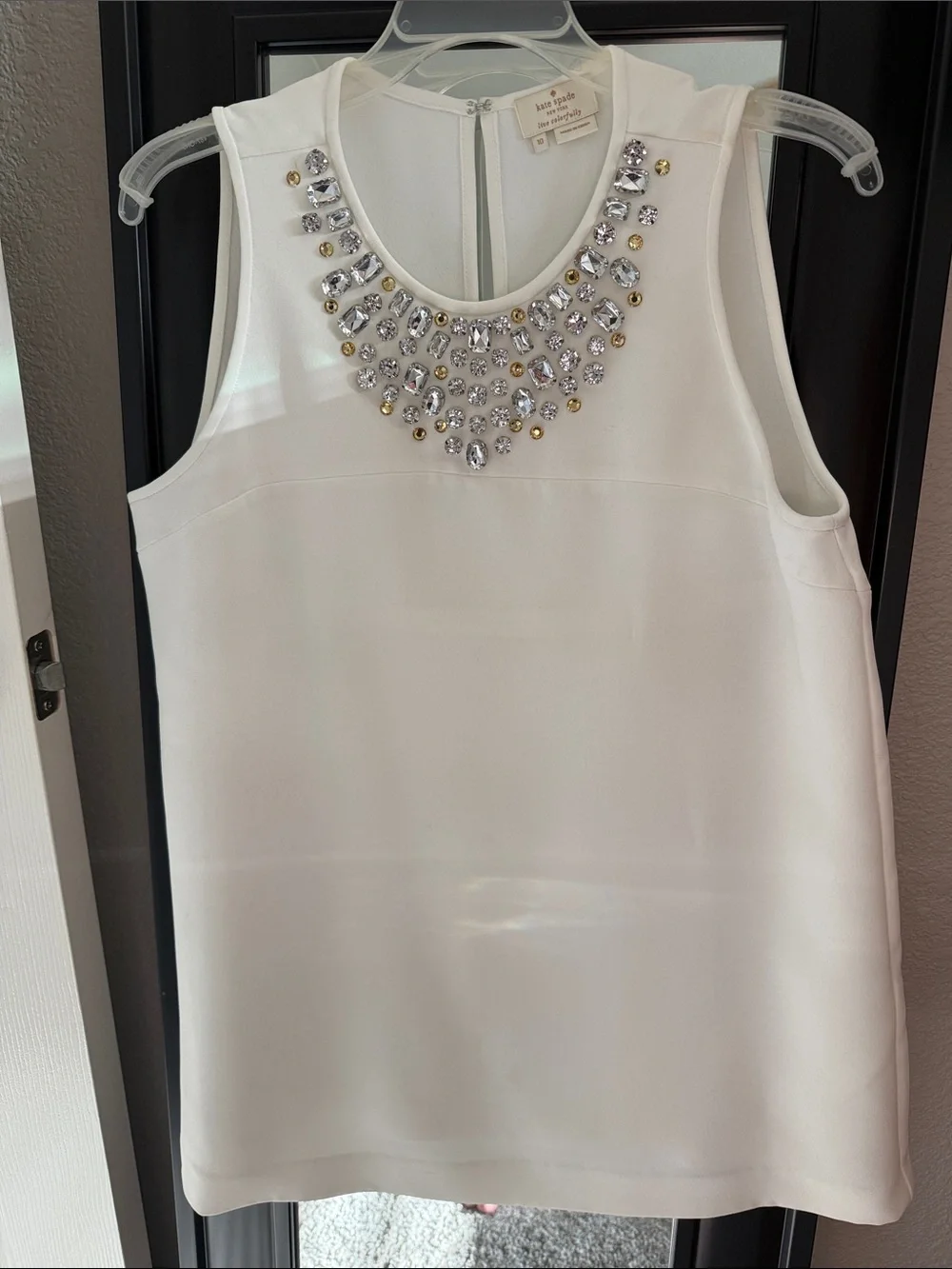 Kate Spade Embellished Sleeveless Top, Jeweled